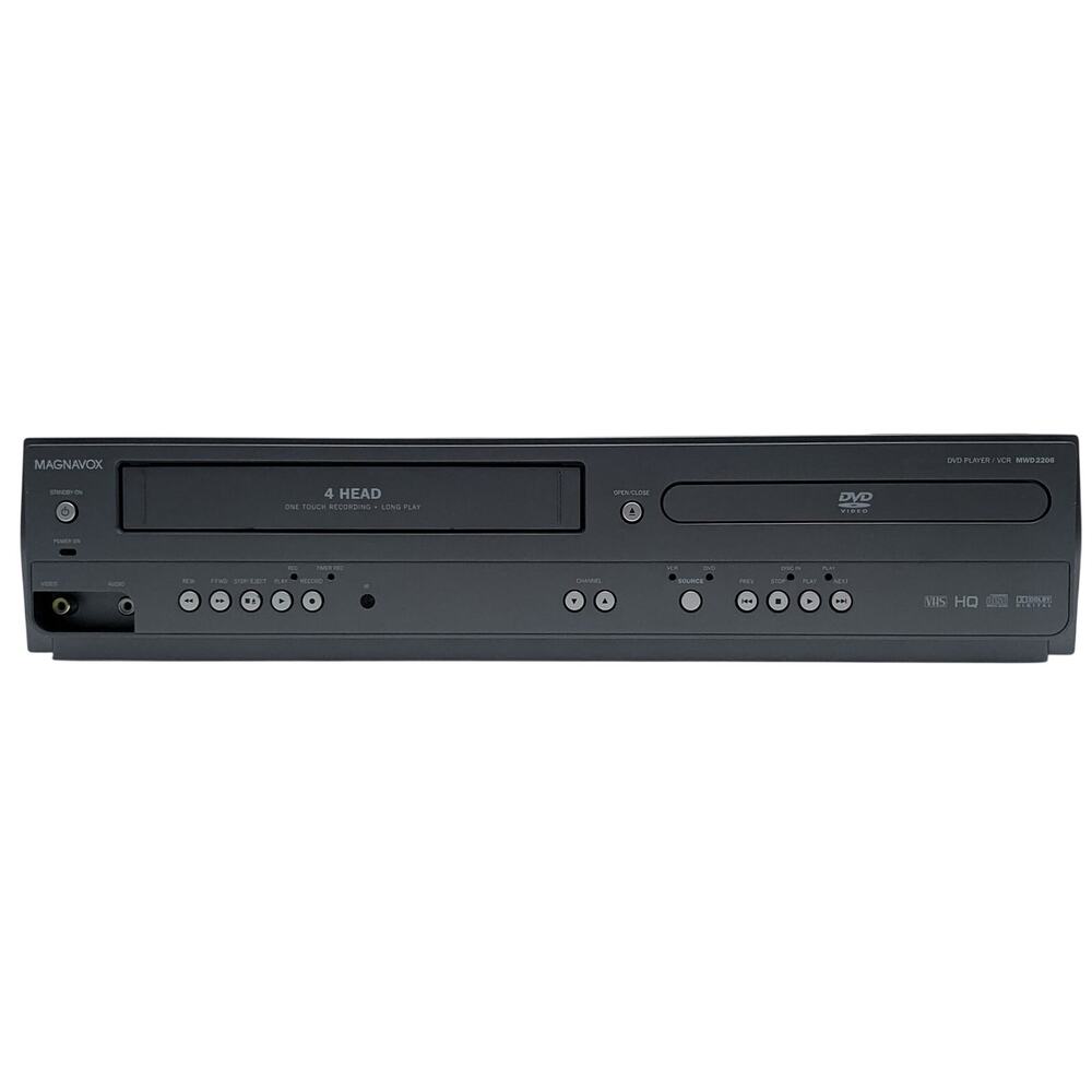 Magnavox VCR/DVD Player – Model MWD2206 – Remote – DVD Works / VCR Needs Repair
